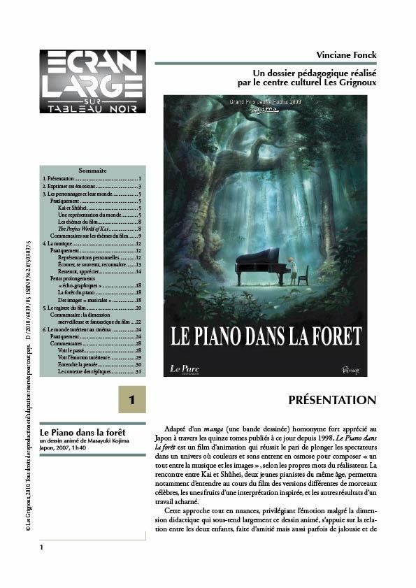 Les Grignoux - Dossiers pédagogiques - Le Pianiste