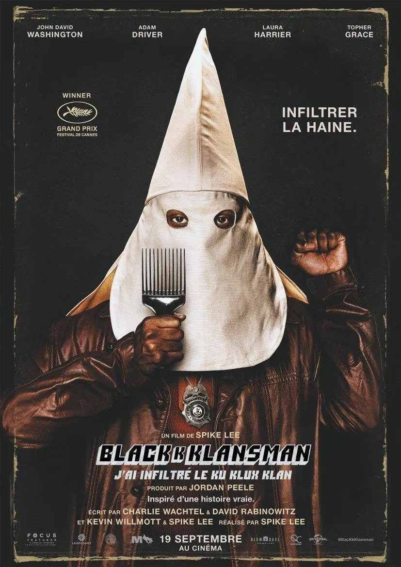 affiche du film BlacKkKlansman - J'ai infiltré le Ku Klux Klan